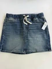 GAP Kids Elastic Waist Blue Denim Jean Skirt Girl's Youth Size Medium (8) PLUS