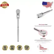 Advanced 1/2 Inch Drive Flex Head Ratchet - Sleek Design, Comfortable Grip
