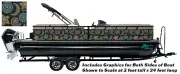 Dotted Sky Moon Stars Spiral Graphic Kit Decal Fishing Boat Wrap Pontoon Vinyl