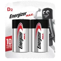 在飛比找蝦皮購物優惠-全新 Energizer 勁量鹼性電池 1號2入 / 2號2