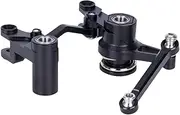 RC Steering Assembly Parts Replacement Modification Spare Parts Upgrade Accessories for 1/10 RC Hobby Car Crawler Vehicles, Black