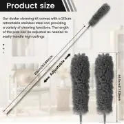 Ceiling Fan Cleaner with 83.9 Inch Extension Pole Reusable Feather Duster qijVU