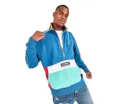 Tommy Hilfiger Denim Travis Quarter-Zip Colorblock Mens Active Sweaters Size