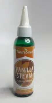 NatriSweet Vanilla Stevia Liquid Drops Keto Sugar Substitute 0 Calorie 2oz