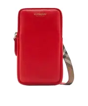 Zipper Phone Shoulder Bag One size Red