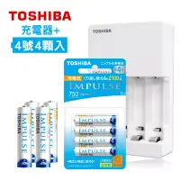 在飛比找博客來優惠-東芝TOSHIBA 智慧型低自放充電電池充電組(TNHC-3