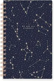 Fringe Signature Spiral Journal/Notebook, 160 Lined Pages, 6 x 9.5 Inches, Star Art (896048)