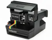 Polaroid 600 Type 80's Style Silver LMS- Refurbished Vintage Camera