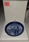 1988 Royal Copenhagen Danish Porcelain Blue Collectible Christmas Plate