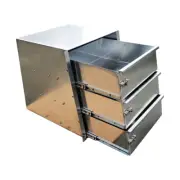 470mm Wide Aluminium Ute Canopy 3 Drawers Draw Slide Toolbox Drawer