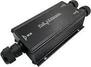 2 Channel Gigabit PoE+ Extender Outdoor, 2 Port PoE Out, IP67 Waterproof, 10/100/1000Mbps, Wall-Mount, Comply with IEEE 802.3af/at/bt, PoE Repeater/Amplifier/Booster for IP Cameras, VoIP Phone