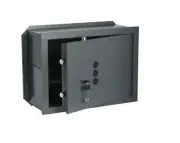 Wall safe with Cisa 82210 combination and key