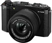 Fujifilm X-M5 Mirrorless Digital Camera, Black + XC 15-45mm Lens