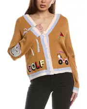 FATE Golf Embroidered Patch Cardigan