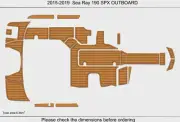 2019 Sea Ray 190 SPX Swim Platform Cockpit Boat EVA Foam Teak Deck Flooring Pads