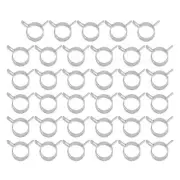 35 Pack Spring Band Hose Pipe Clamps for 16-18mm OD Hose, Silver
