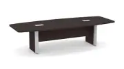 10 ft Modern Conference Table HIDE WIRES IN LEGS Easily Add Power Espresso Color
