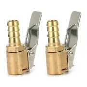 2pcs Open Flow Straight Lock-On Air Chuck Auto Replacement For Tire Inflator
