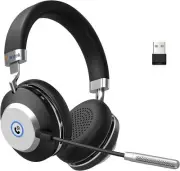 Wantek Wireless Headset with AI Noise Cancelling Microphone Bluetooth Headset