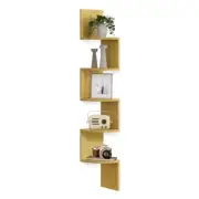 Corner Shelf Wall Mount, 5-Tier Floating Corner Bookshelf, Plant Shelf for