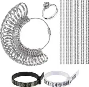Ring Sizer Measuring Tool Set Gauges Adjuster Loose Ring Finger Sizer Tool-37pcs