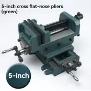 Heavy Duty Cross Flat Jaw Vise Drilling Machine Two-Way Mobile Vise Table