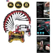 Allen Wrench Set 16 Pcs SAE Metric T-handle Hex Keys Heavy Duty Chrome Vanadium