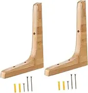 CLISPEED 2pcs Shelf Support Bracket Wall Mounted Brackets for Decor Sturdy Design for Potted Plants for Living and Office Spaces