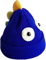 [TINEASUR] Wool Cap Knit Hat Wacky Knitted Beanie Hat Funny Beanie Animal Hat Dinosaur Bunny Hat Visor Chunky Beanie Hat Knitted Hat Hat Wolf Head Crazy Hat for Wizard