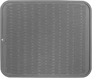 Silicone Drying Mat Dish Drying Mat Heat Resistant Table Dish Drainer Mat for Kitchen Counter Non-Slip Silicone Sink Mat BPA Free Dinnerware Table Mat Placemats (16 x 12in)
