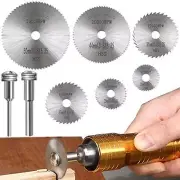 Rotary Drill Saw Blades Steel Saw Disc Wheel 8-Pcs Cutting Blades with 1/8" ...