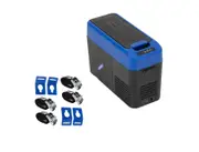 Kings Portable Console Fridge Freezer 13.5L 12V & 24V + Tie-Down Kit (4-Pack)