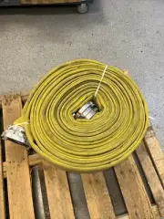 Yellow 5" x 100' Pro-Flow Rubber Hose (Storz Couplings)