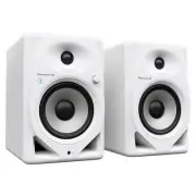 Pioneer DJ DM-50D-BT-W 5" Desktop Active Monitor Speaker Pair w/ Bluetooth-white