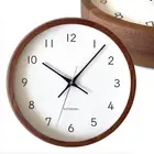 KATOMOKU muku clock 13 walnut radio clock continuous second hand km... Brand New