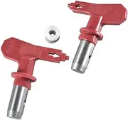 2 Pieces 211 & 311 Airless Spray Gun Tips Paint Sprayer Set Fit for Titan Wagner Airless Paint Spray Guns and Airless Sprayer Spraying Machine (Red)