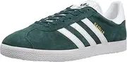 [adidas] Originals Men's Gazelle Lace-up Sneaker,Mystery Green White/Metallic/Gold,6 M US, Mystery Green/White/Gold Metallic, 6 US