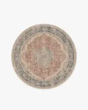 185' Round | Machine Washable Runner Rug | Kid & Pet Friendly | Indoor Rug | Adeline Antique Red Rug | Ruggable