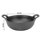 Cast Iron Wok 20cm/25cm Non Stick Stir Fry Pan With Flat Bottom Dual Handle