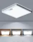 12In Motion Sensor Ceiling Light Wired, 3000K 4000K 5000K Selectable, 24W Flush