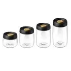 Coffee Beans Canister Airtight Clear Food Container for Tea Sugar Cookie