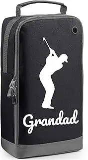 Always Looking Good Grandad Golf Shoe Bag Golf Design Golf Shoe Bag Gifts Golf Shoe Bag Grandad Presents Golf Golf Bag Golfing Kit Custom Sports Bags Black Bag, Black, Grandad