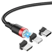 3a Magnetic Fast Charge Cable for Iphone Xs Max Xr 8 7 6s Plus Samsung Xiaomi Huawei