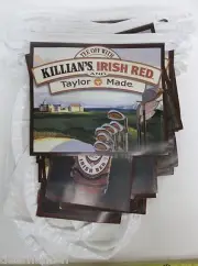 NEW KILLIAN'S IRISH RED BEER & TAYLOR MADE GOLF PENNANTS SIGN 35 feet long