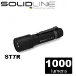 【速捷戶外】德國SOLIDLINE ST7R 航空鋁合金充電型手電筒1000流明,附充電電池~登山露營戶外夜間照明