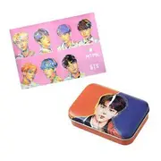 MTPR - BTS Jimin Face Illustration Contact Lens Case Bundle Set With Poster Jimin Contact Lens Case + Poster In Tube