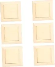 Veemoon 6Pcs Clay Picture Frames for Creative DIY Photo Holders Natural Pine Decorative Frame Enhance Imagination and Craft Skills for Artwork