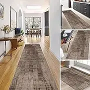 Very Long Area Rug Hallway Hall Runner Carpets 1m 1,5m 2m 2,5m 3m 3,5m 4m 4,5m 5m 5,5m 6m Soft Touch Washable Narrow Floor Decor Mats, Hamankim Vintage Entrance Door Mat Easy Care(3.3ft×9.8ft/100×300c
