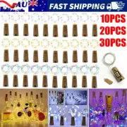 20 LED Fairy Light Wine Bottle String Lights Cork Copper Wire Christmas Decor