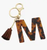 Key Ring,2pc Creative Letter Key Ring Tassel Key Chain Fashion Pendant Gift
